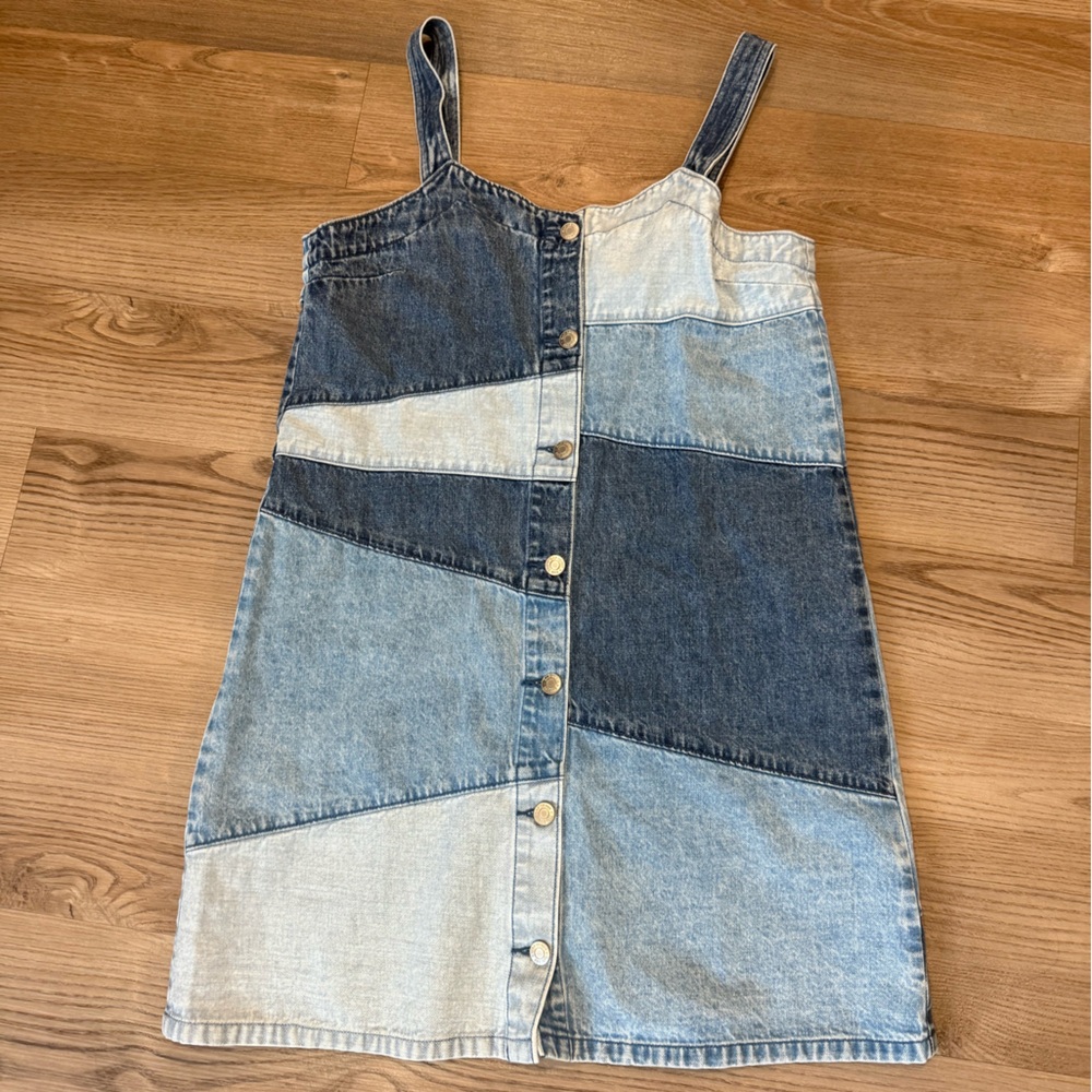 GAP Patchwork Denim Mini Dress